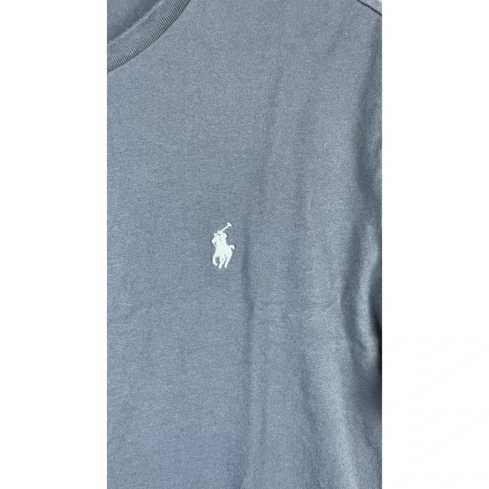 Polo Ralph Lauren T-Shirt Mens Large Gray Good Short Sleeve Crewneck Pony Logo
